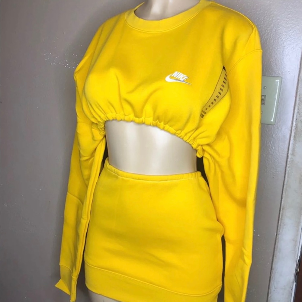 Nike Yellow Croptop and Skirt - Picture 3 of 3